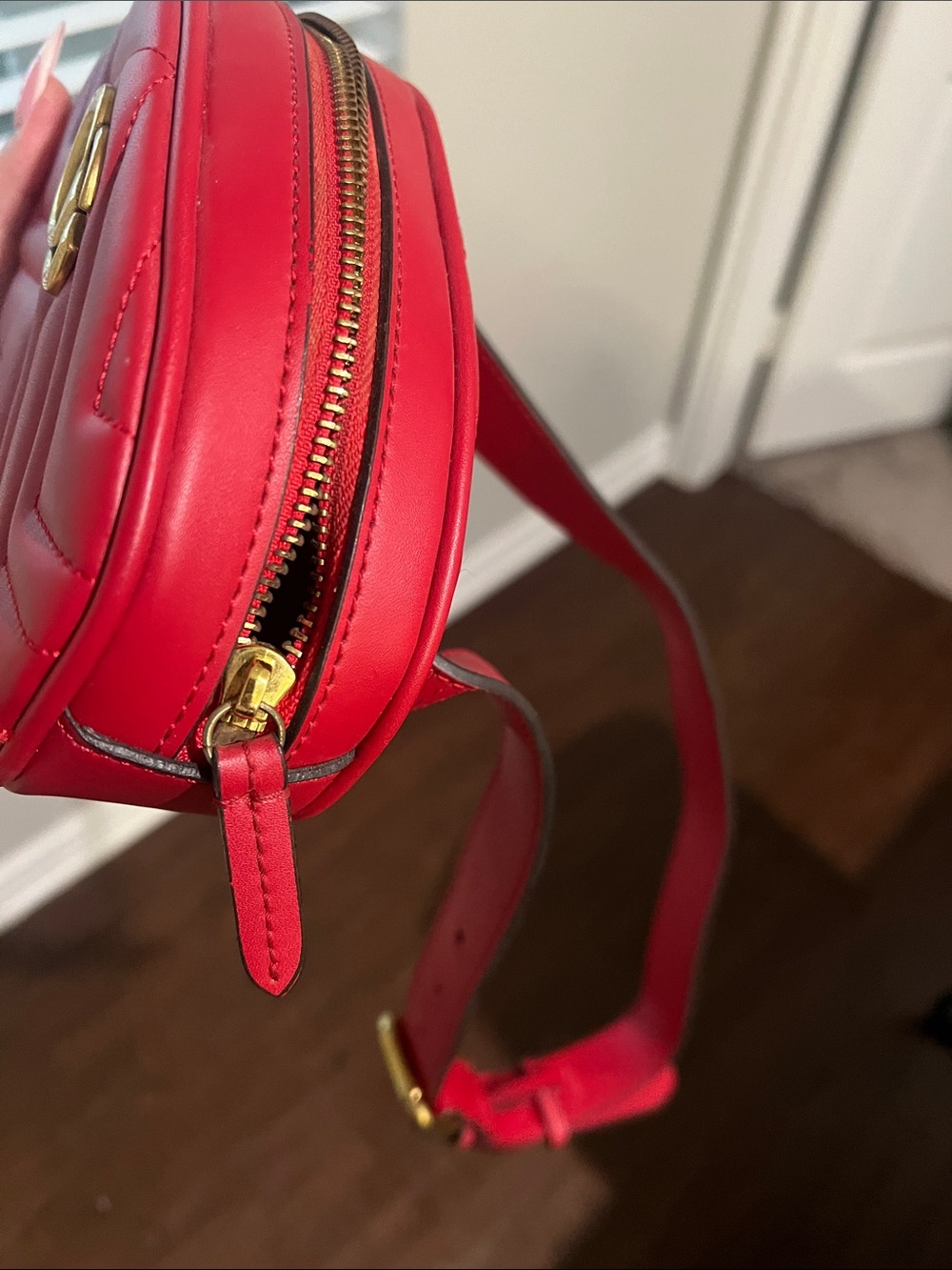 Gucci Marmont Chevron Belt Bag - Picture 2 of 5